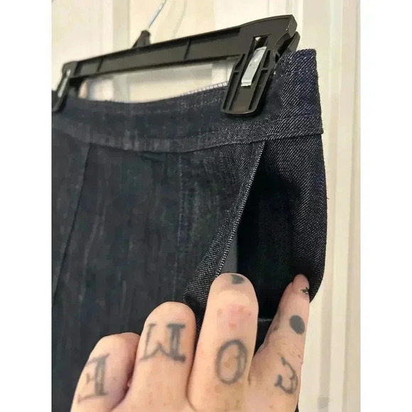 BODEN lightweight denim pencil skirt cotton elastic blend size 8 - Picture 4 of 7